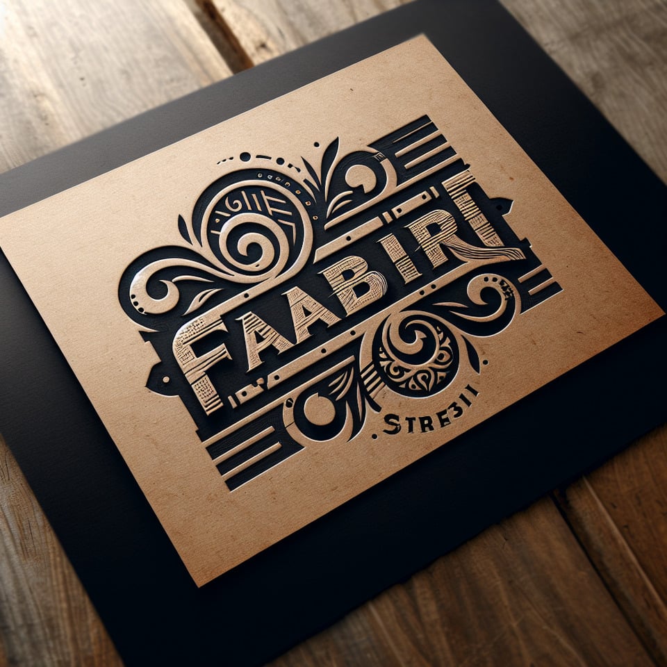 Fabriकला logo text effect image