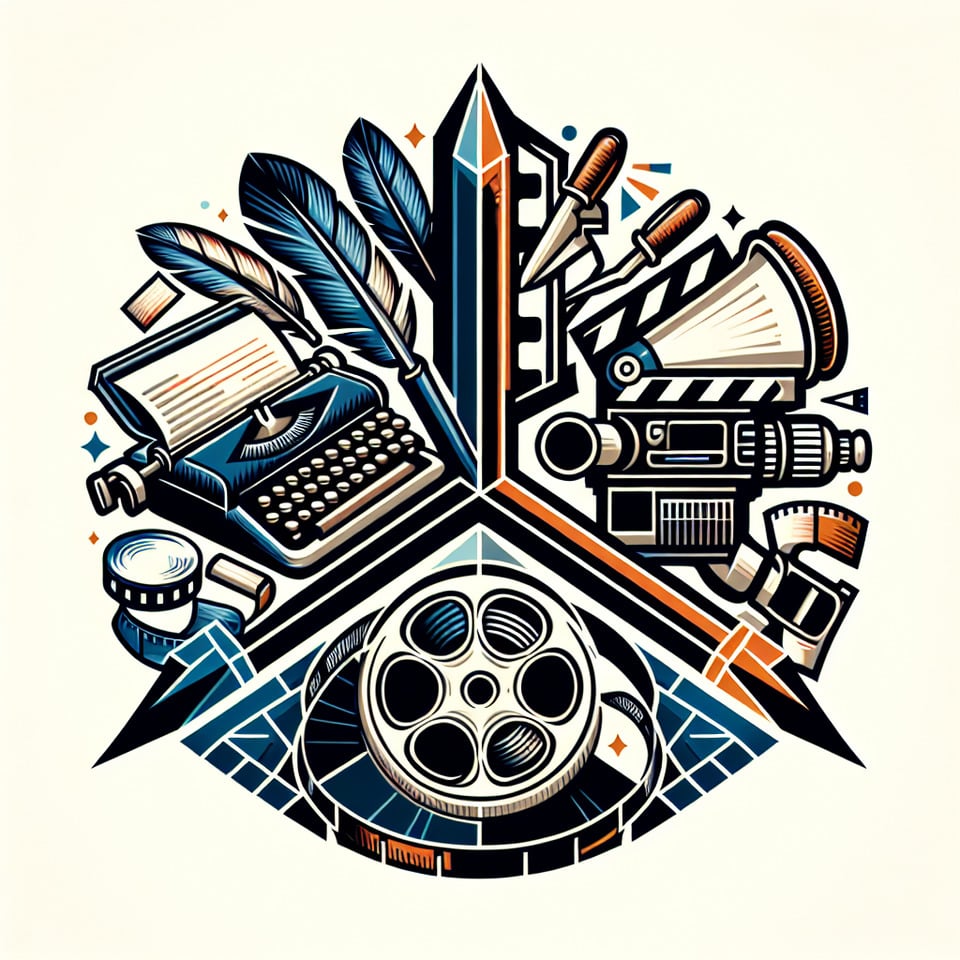 make 3 side films logo text effect image