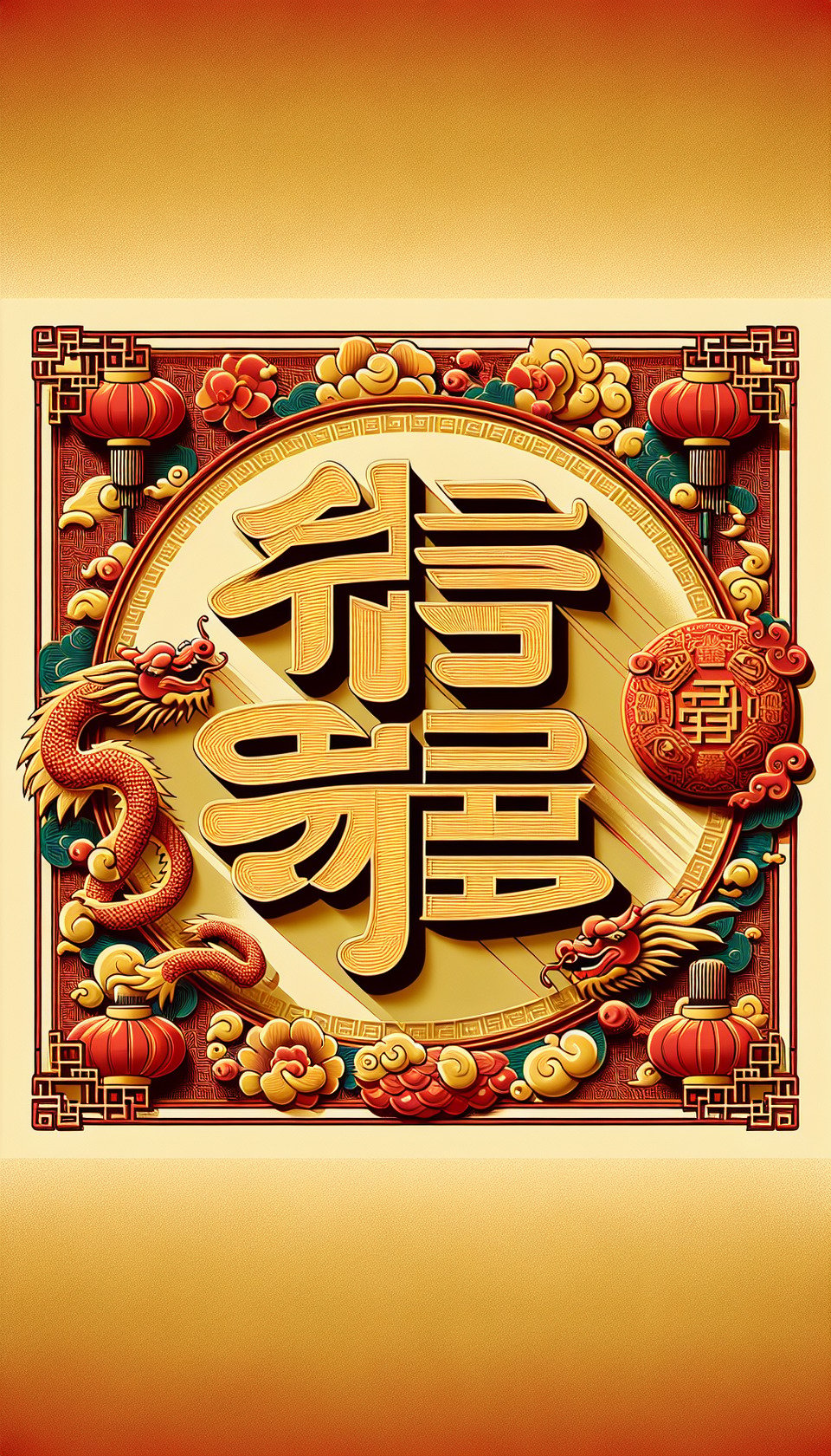 恭賀新禧illustration text effect image