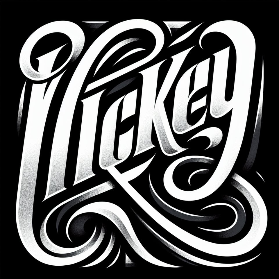 I want the text  vickey text effect image