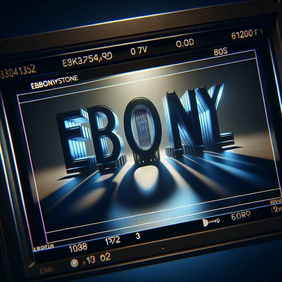 blackrock logo 3d rendercinematic text effect image