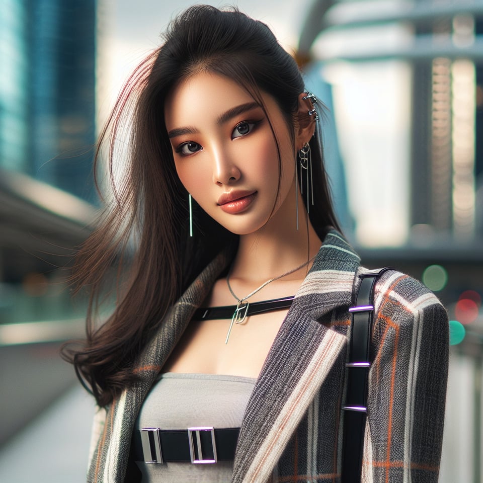 sexy young asian girl text effect image