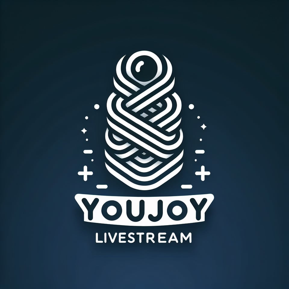 直播公司 招牌 形象 無限圖案LOGO 含有英文 YouJoy LiveStream text effect image