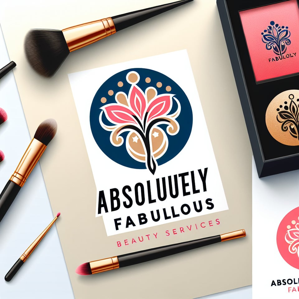 Logo pour mon entreprise de services beauté appelé absolument fabuleuses illustration text effect image