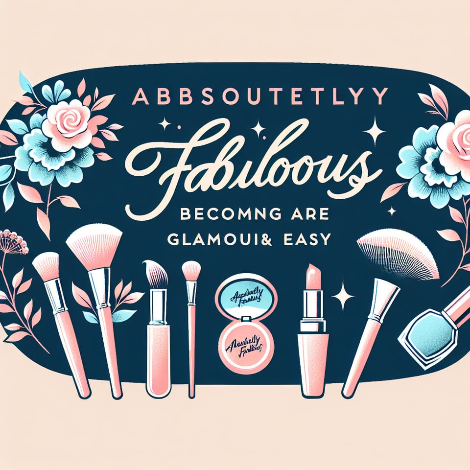 Généré un logo en français pour mon entreprise de services beauté appelé absolument fabuleuses  text effect image