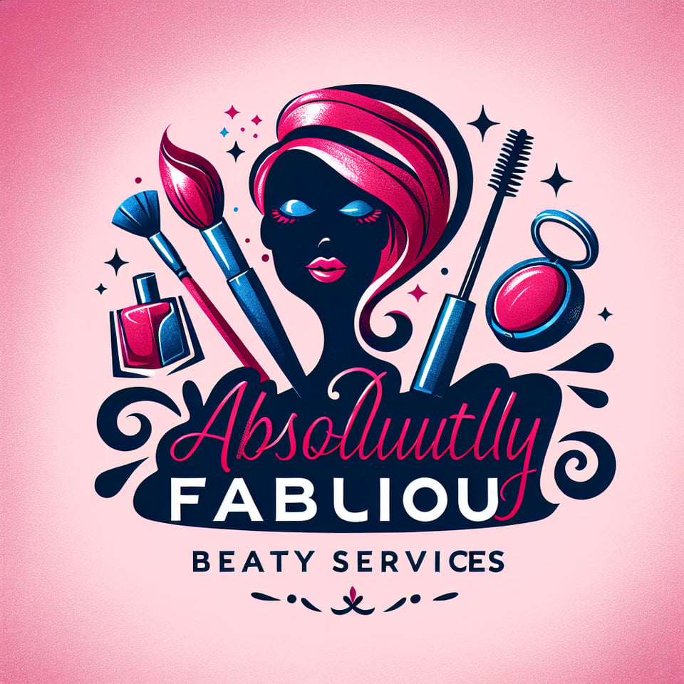 Généré un logo en français pour mon entreprise de services beauté appelé absolument fabuleuses  text effect image