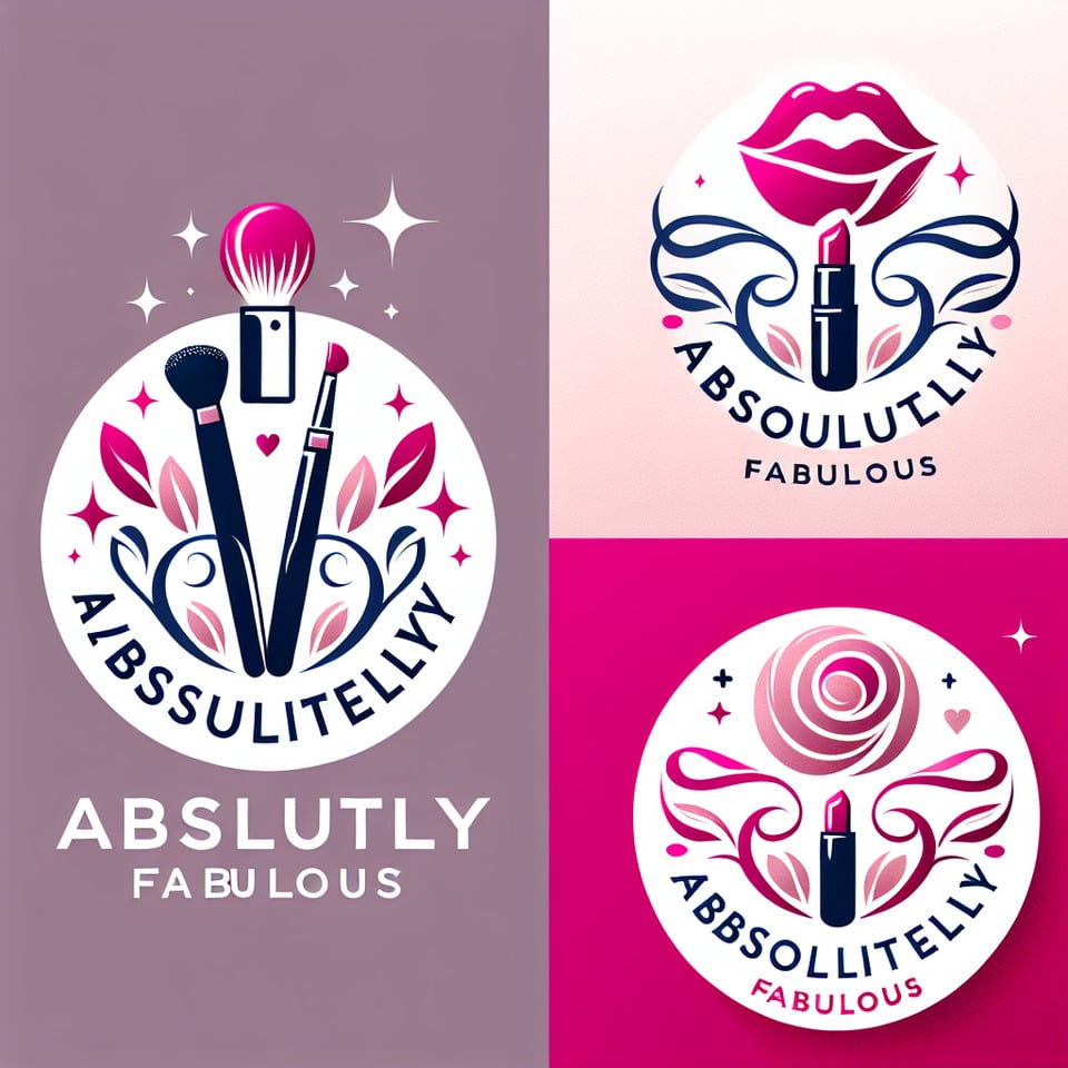 Généré un logo en français pour mon entreprise de services beauté appelé absolument fabuleuses  text effect image