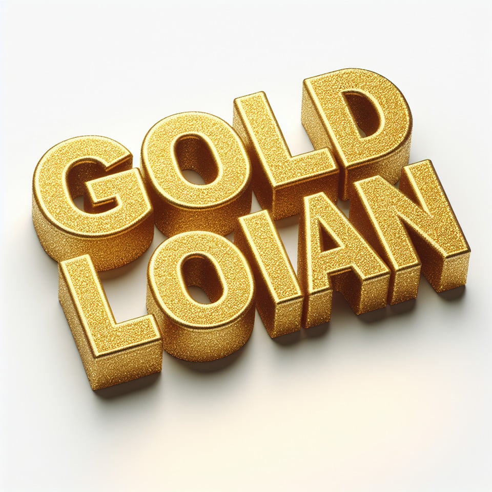 text GOLD LOAN glitter gold text effect on white background text effect image