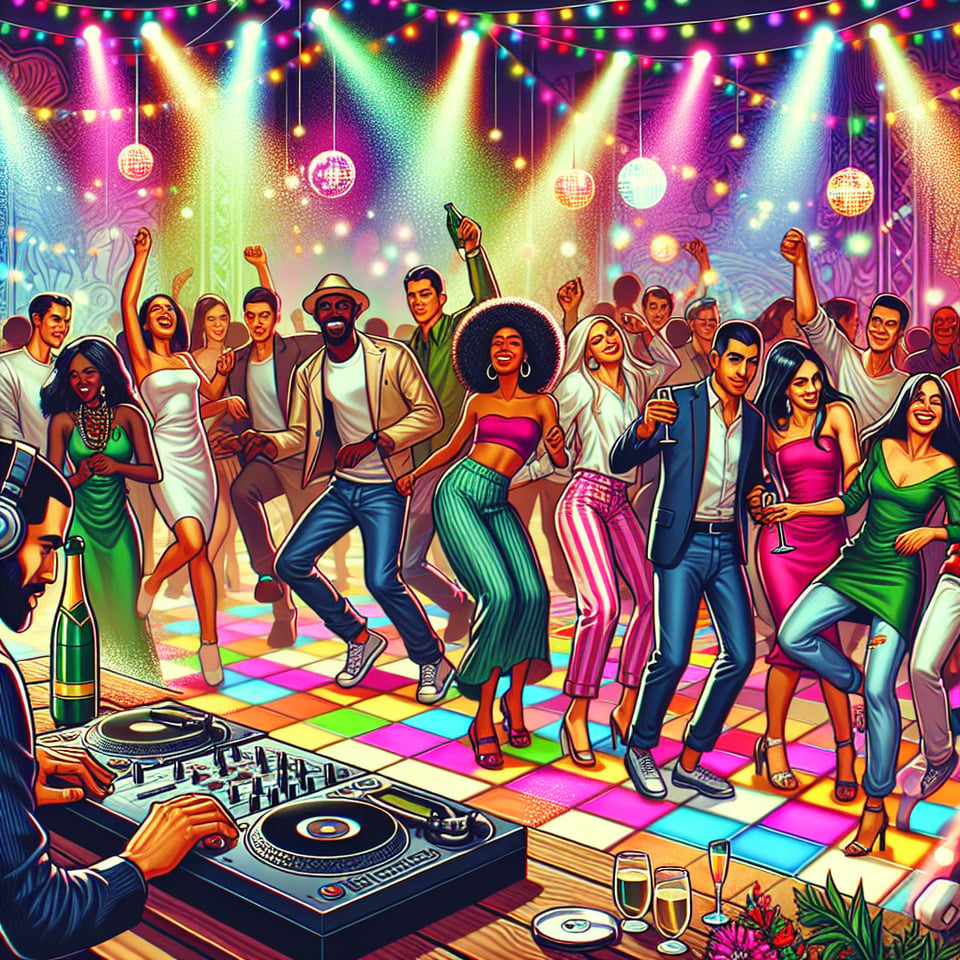 party mode vibes text effect image