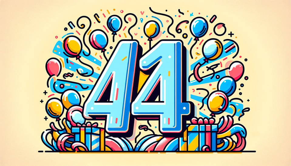 14周年illustration text effect image