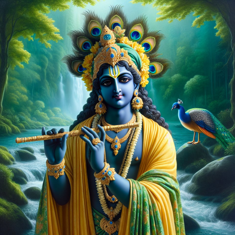 Krishna text effect image