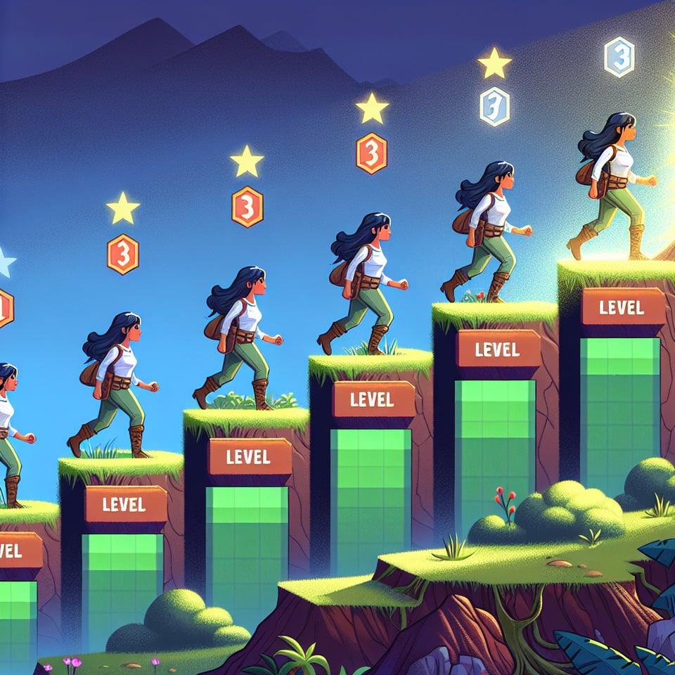 level up illustration text effect image
