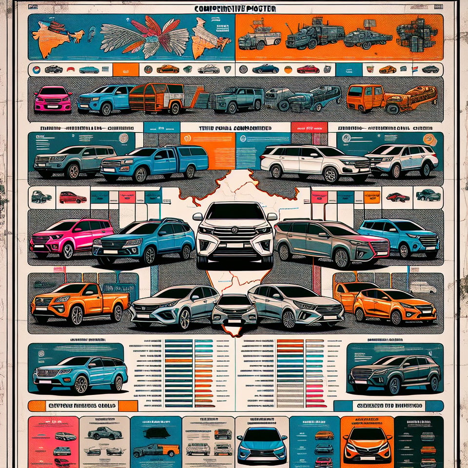 a poster for what car to buy among various car brands in india text effect image