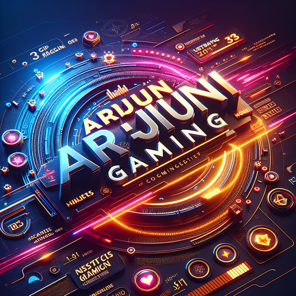 ARJUN GaminG cinematic3d rendertypography text effect image