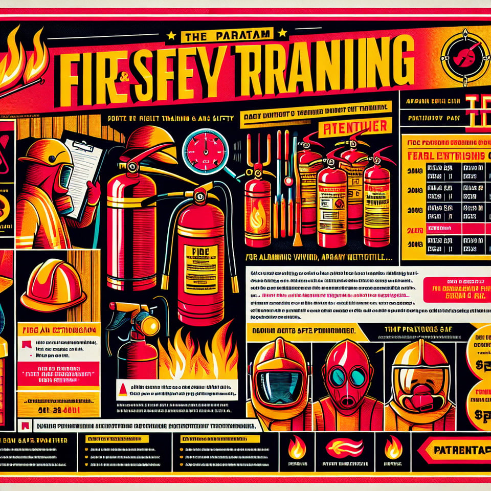 Paratham Fire And Safety Training poster text effect image