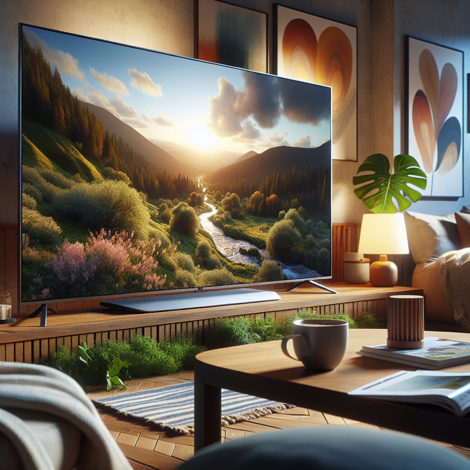 set tv text effect image