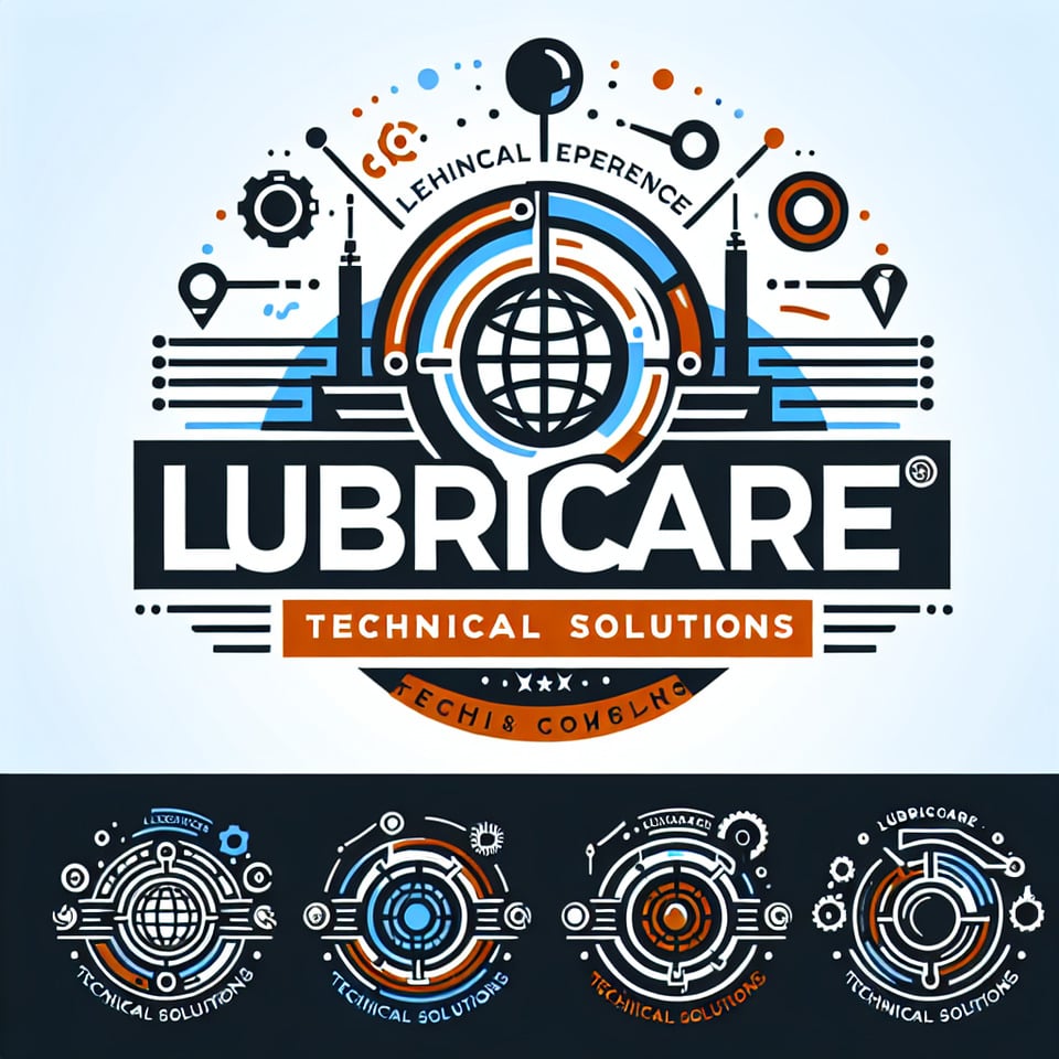 Lubricare Technical Solutions for logotypography text effect image