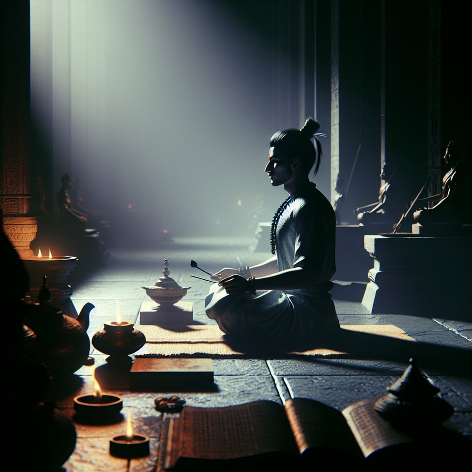 Kattar hindu ....illustration3d renderdark fantasy text effect image