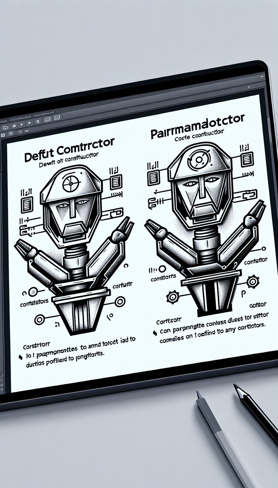 Core Java constructors are special methods that are used to initialize objects of a class. They have the same name as the class and no return type. They are invoked automatically when an object is created using the new keyword. There are two types of constructors in Core Java: default constructors and parameterized constructors. Default constructors have no parameters and are provided by the compiler if the class does not define any constructors. Parameterized constructors have one or more parameters and are defined by the programmer to assign specific values to the object attributes. text effect image