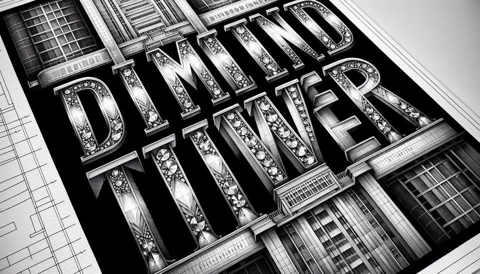 DIAMOND TOWER text text effect image
