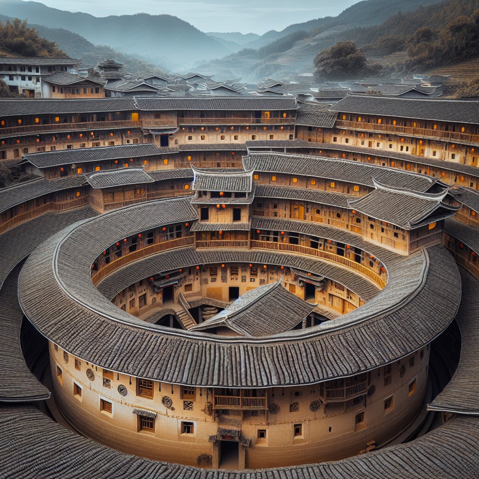 閩式三合院外 text effect image