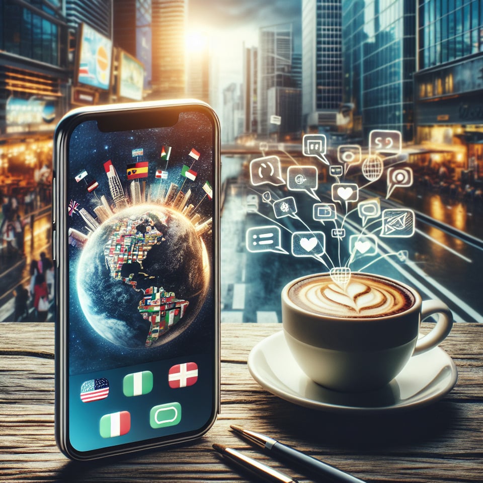 INTERNATIONAL MOBILE text effect image