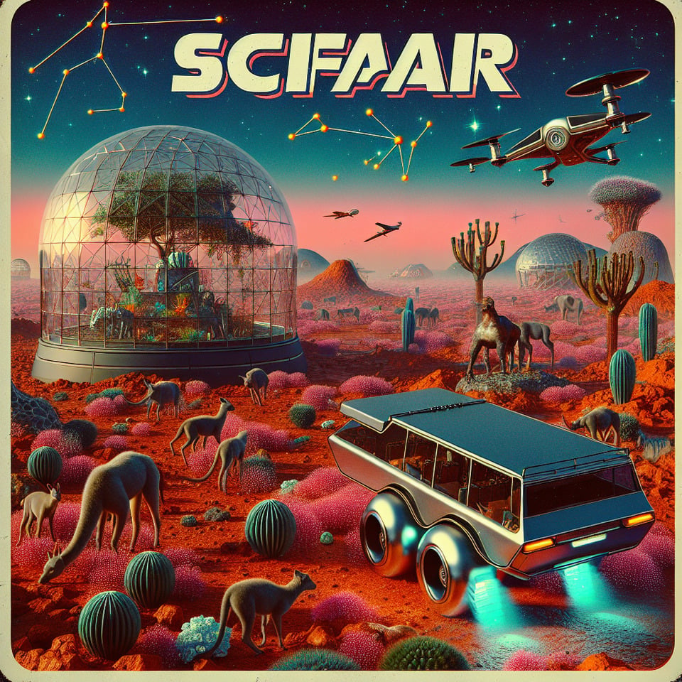 SciFari3d renderposter text effect image
