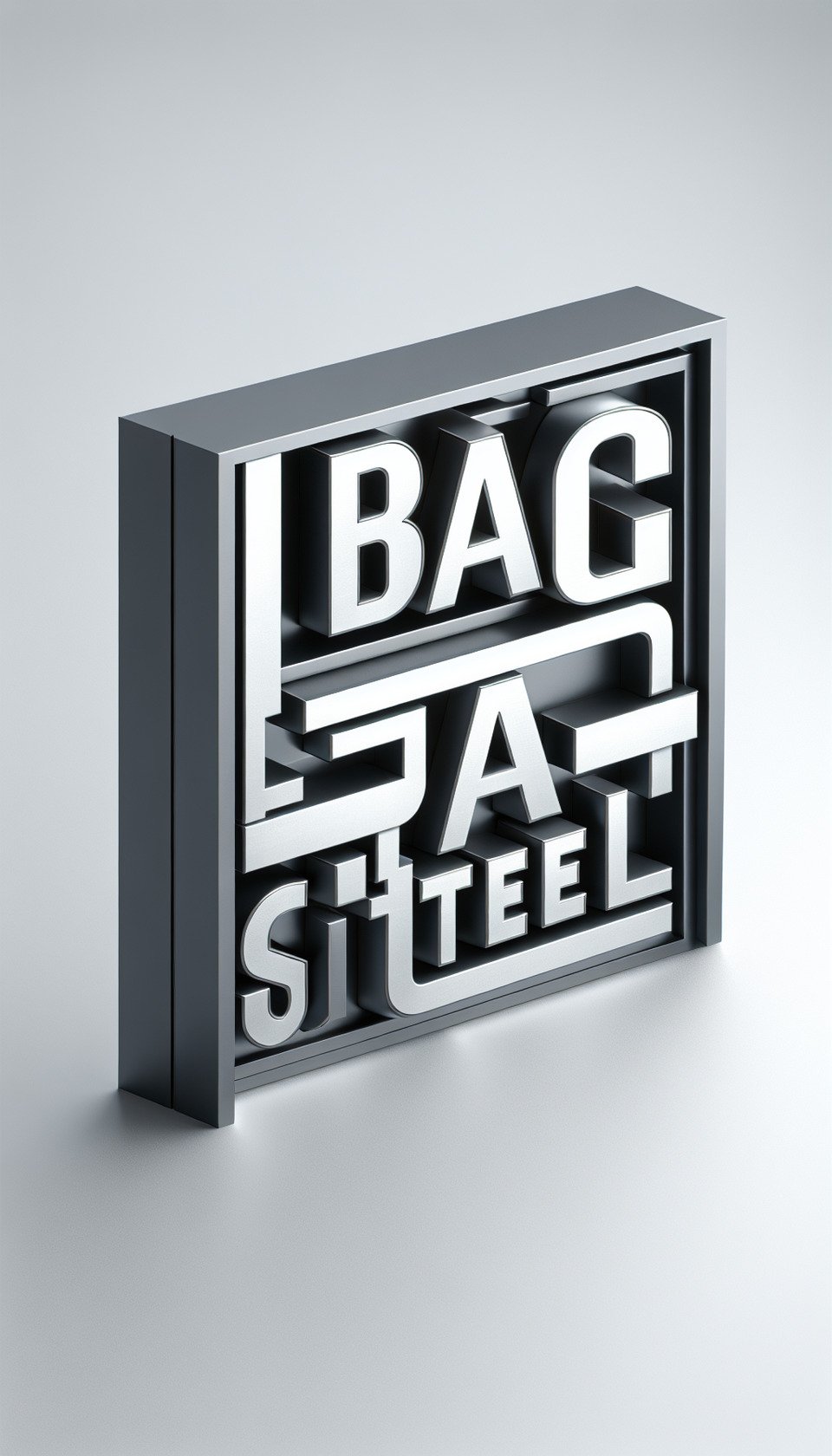 Văn bản Thép Bắc Hà văn bản 3d cứng rắn như sắt thép text effect image