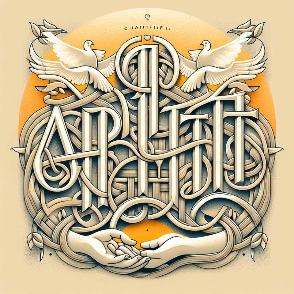 HI Its Time to talk about AF CHARITABLE TRUSTtypography text effect image