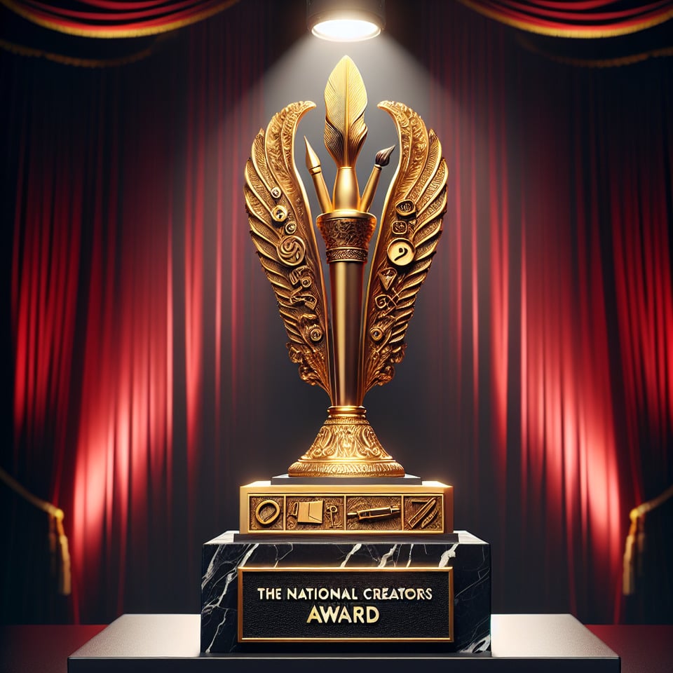 The National Creators Award text effect image