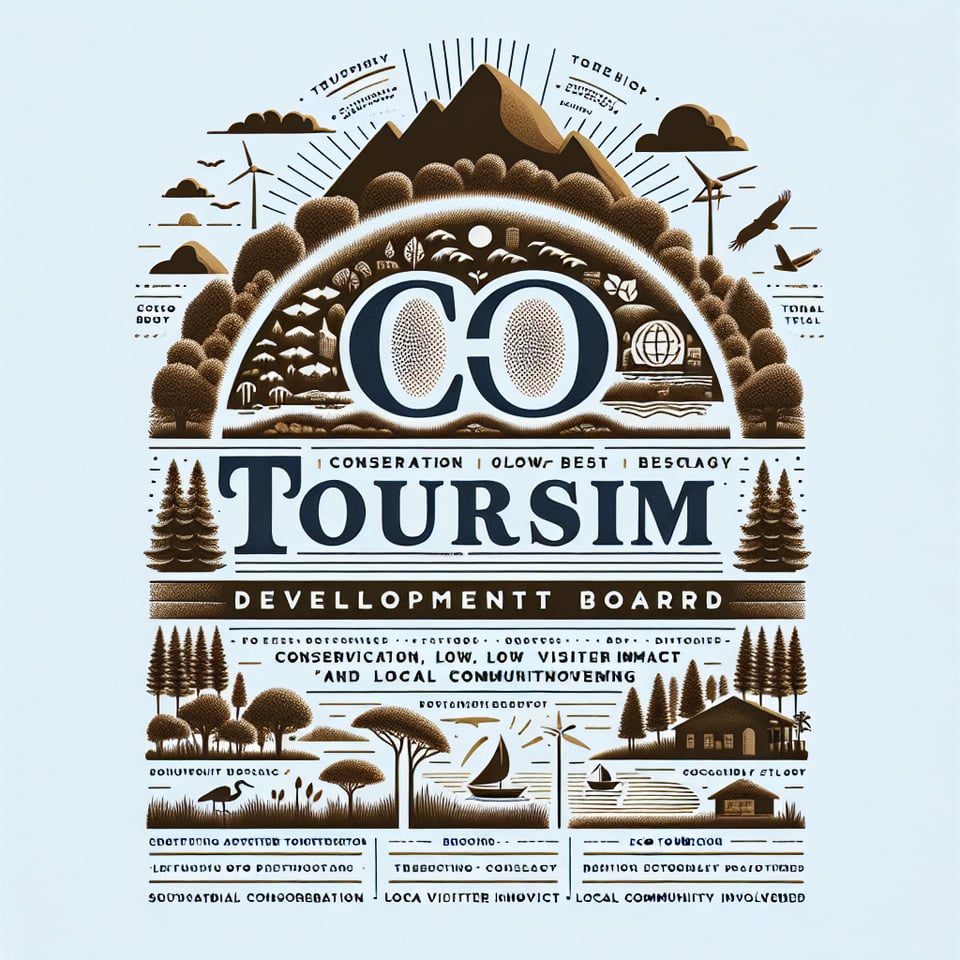 write text - ECO TOURISM development boardtypography text effect image