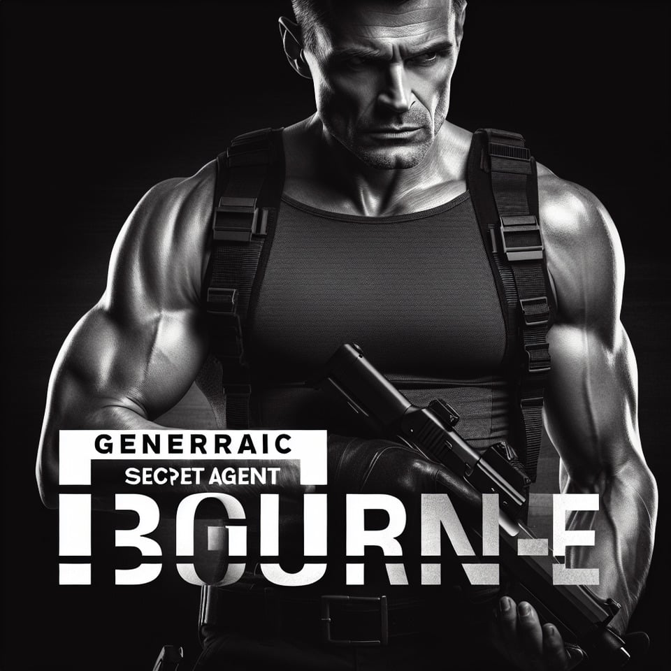 Text Jason Bourne Bold strong text effect image