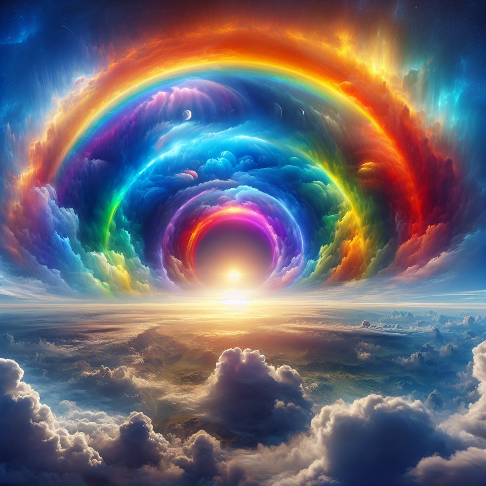 RAINBOW text effect image