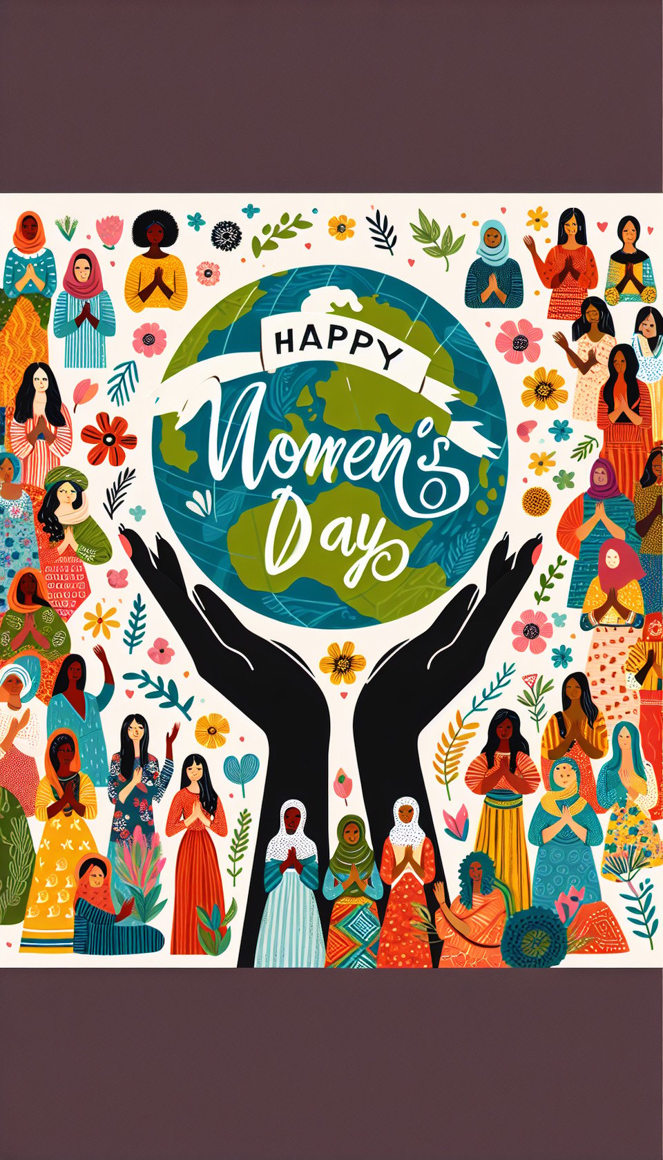 women dayposter text effect image