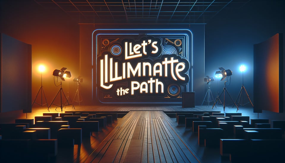 Let's Illuminate The Pathcinematictypography3d render text effect image