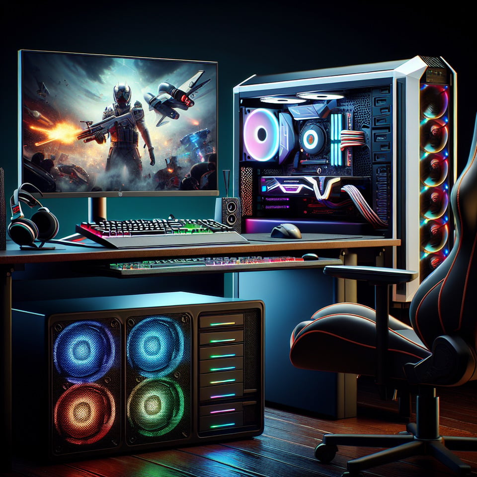 DESKTO COMPUTER & GAMING3d render text effect image