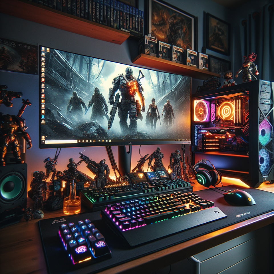 IMAGES PING. DESKTO COMPUTER & GAMING text effect image