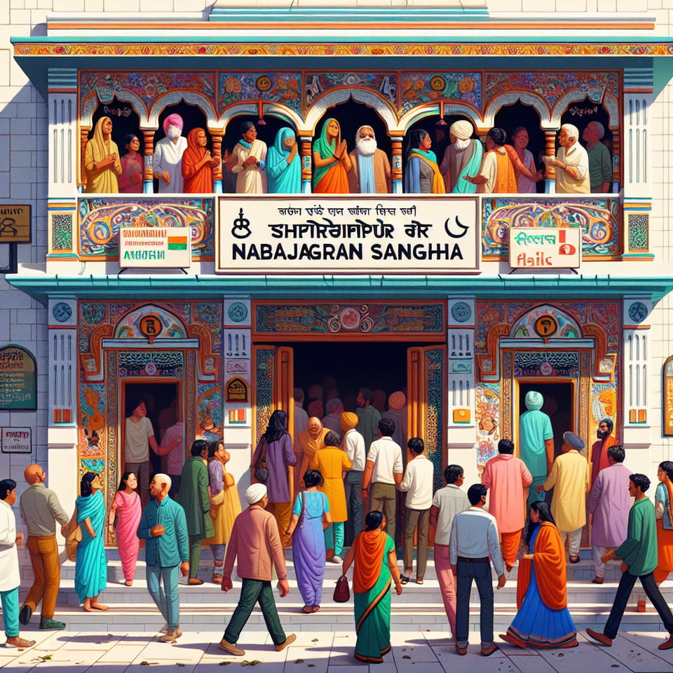 Shrirampur 1 nabajagaran sangha text effect image