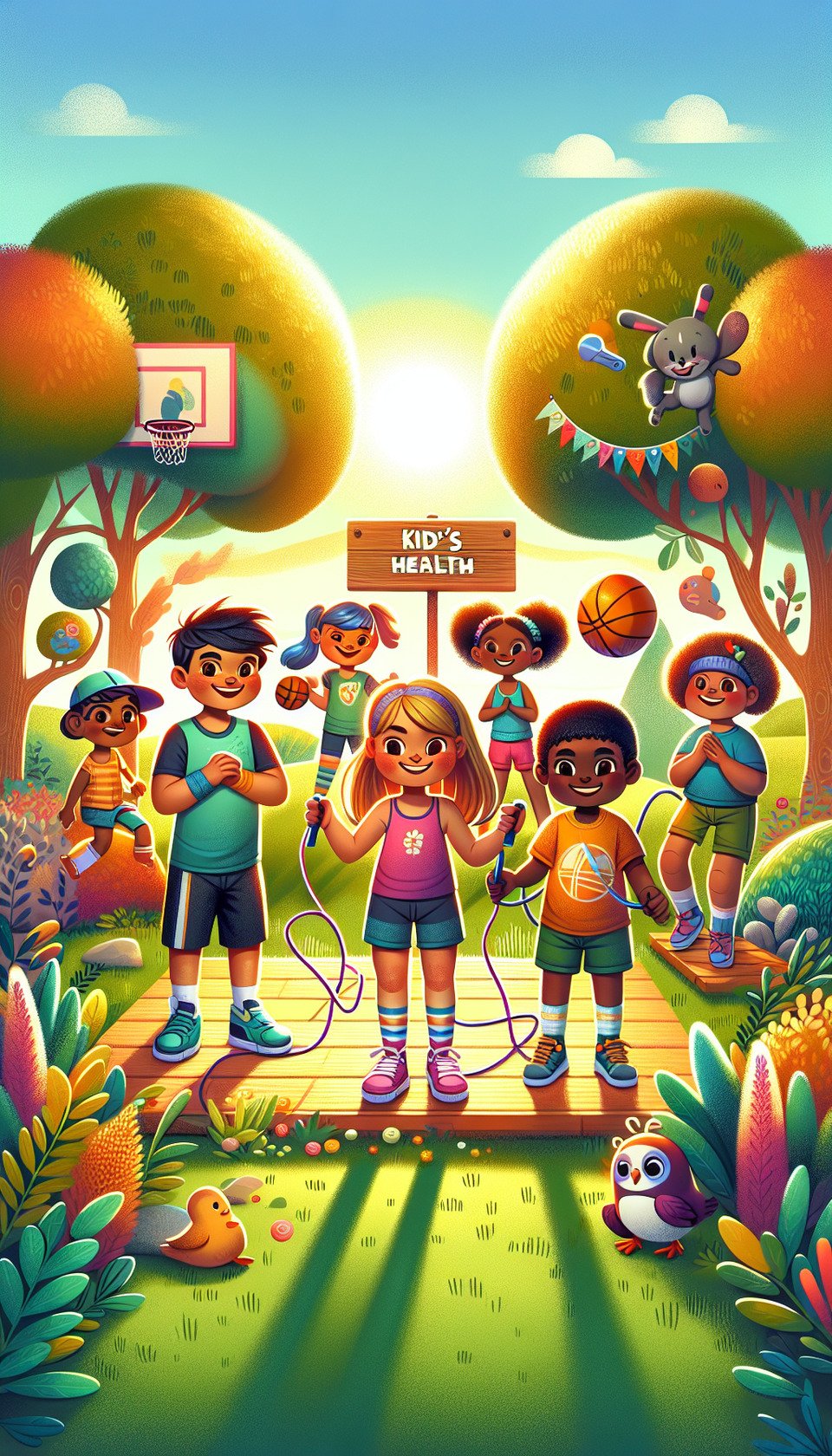 Wellness Living Program For Kids Health text effect image