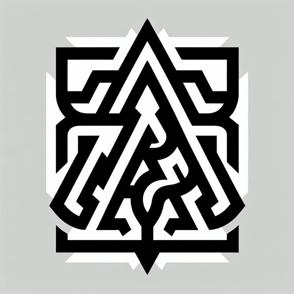combined letter ams logo text effect image