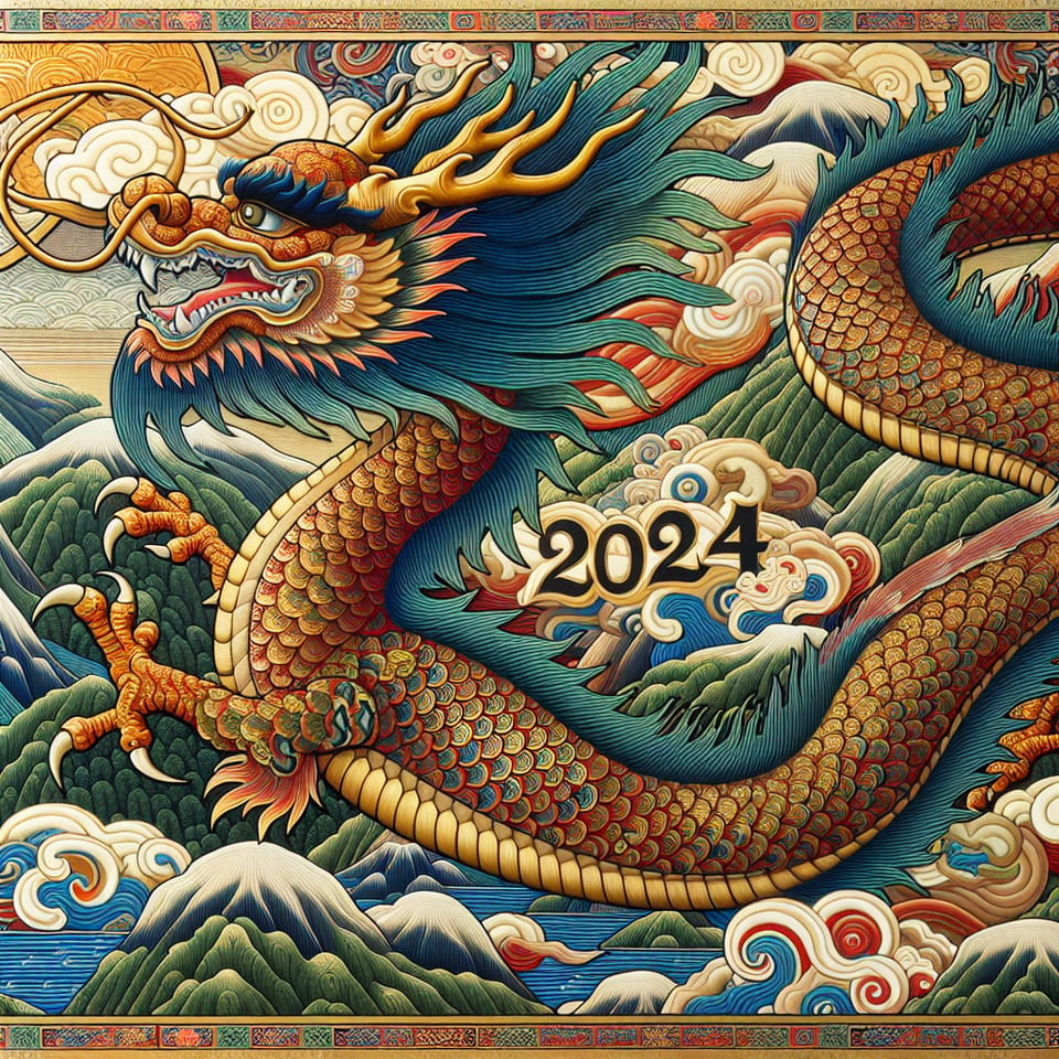 2024 龍 text effect image