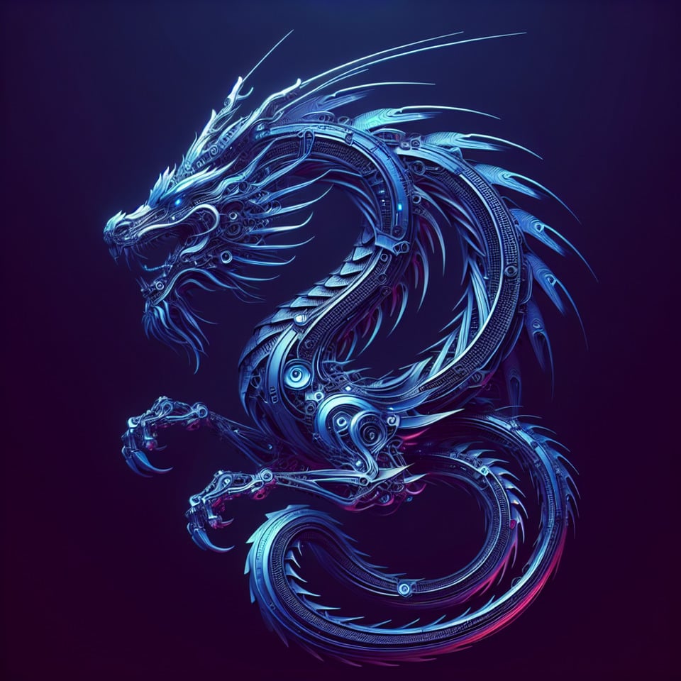 龍是2024造型的 text effect image