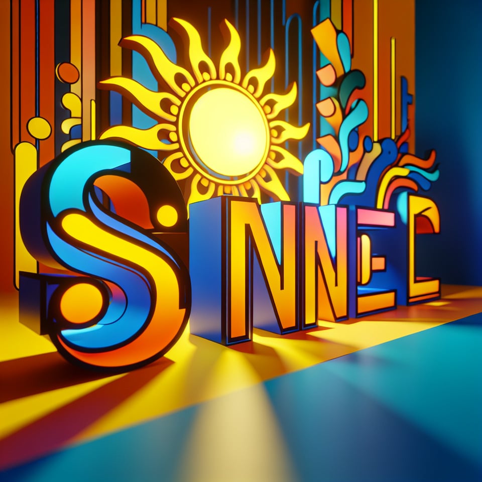 TYPE SUNEDITZ text effect image