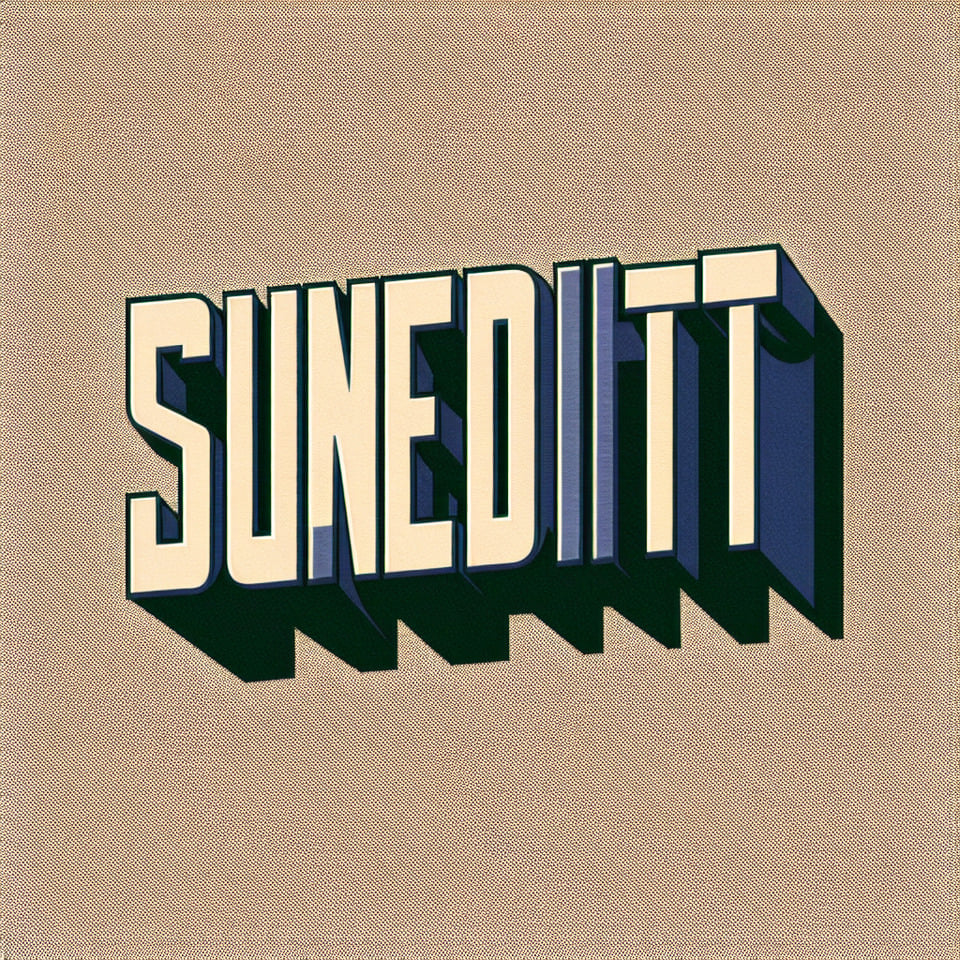 TYPE SUNEDITZ text effect image