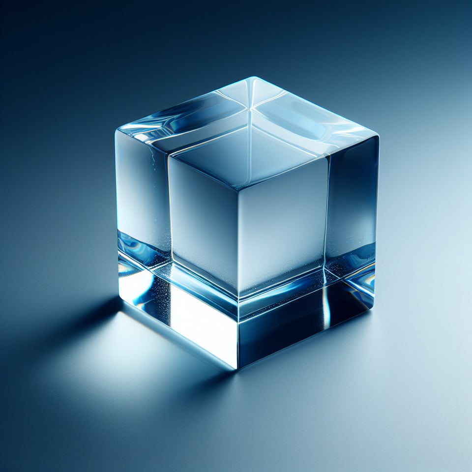 CUBE ICE - 250 Size (2 inch x 2 inch x 2.5 inch) text effect image
