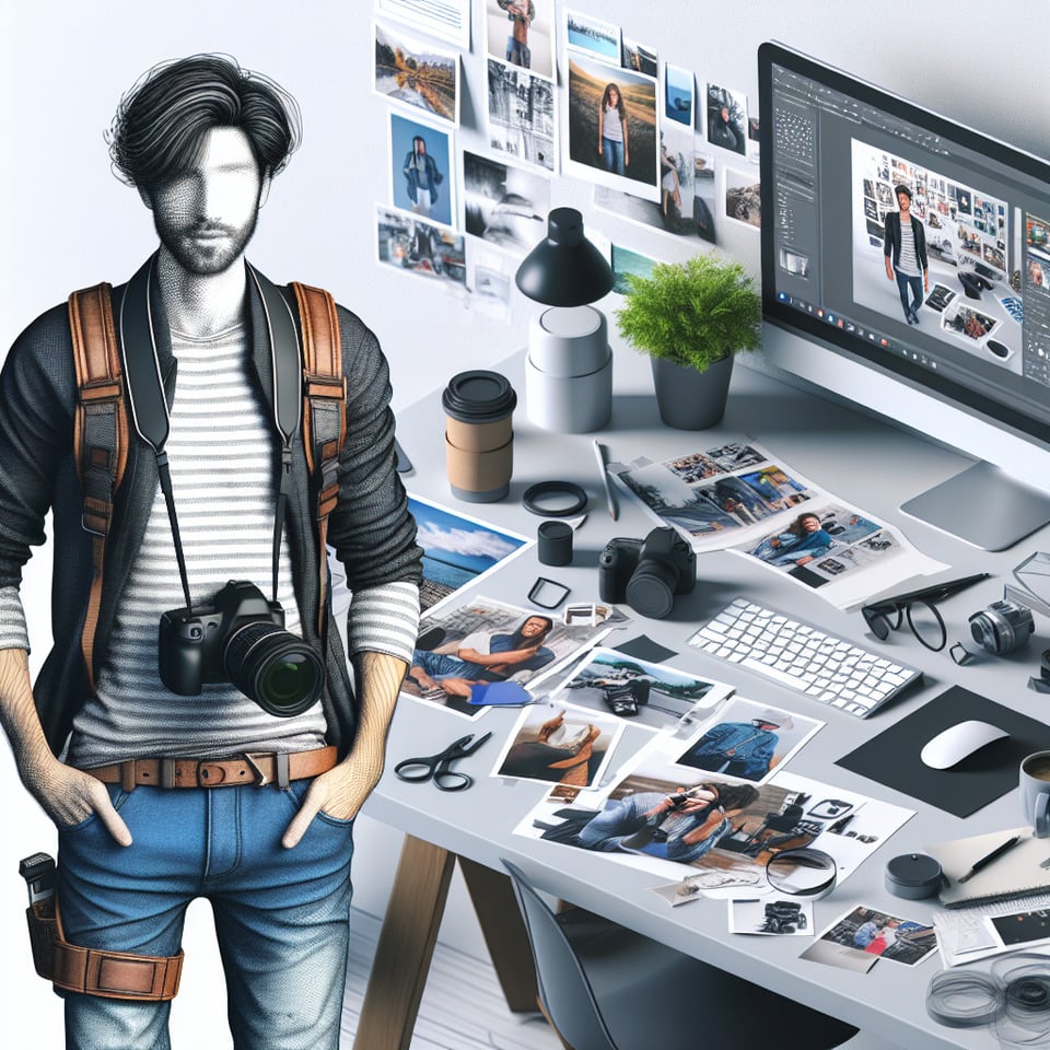 text profile for content creator photographer text effect image