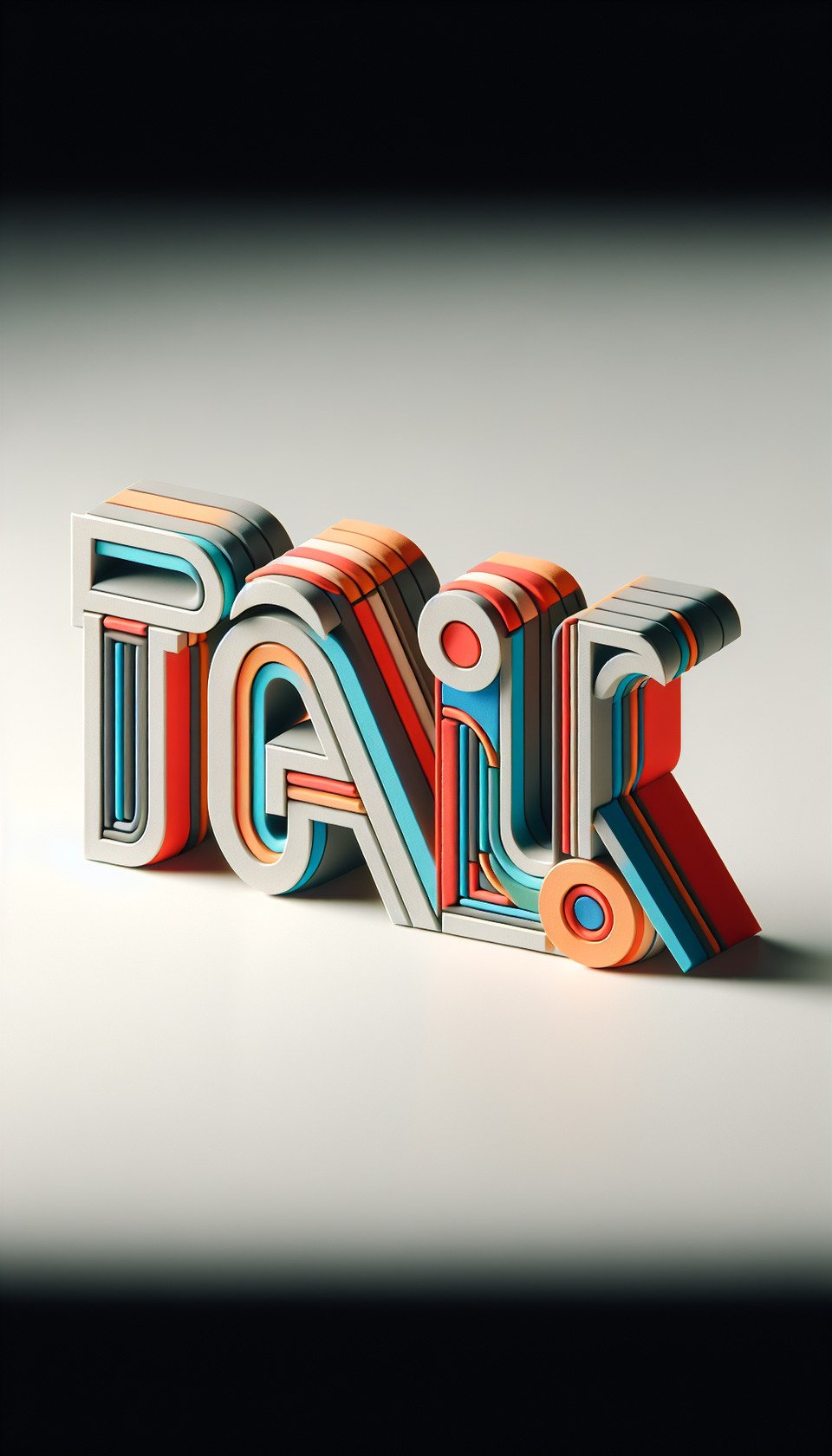 Typography style for the work talk text effect image