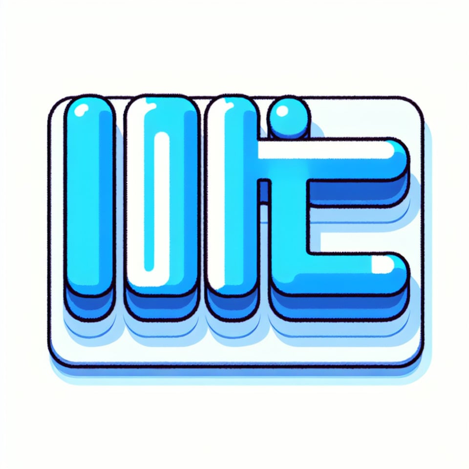 text IIITG cartoon text blue effect on white background text effect image