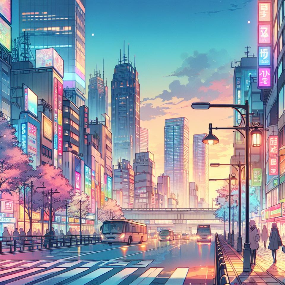 Anime backgroundIllustrationblur text effect image