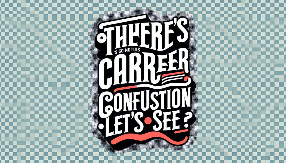 use the words bohot career confusion haibhai. Dekhte hai the text effects should create a lazy feelings. the background for the text should be transparent. illustration text effect image